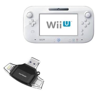 Imagem de BoxWave Dispositivo inteligente compatível com Nintendo Wii U Gamepad – Leitor de cartão SD AllReader, leitor de cartão microSD SD Compact USB – Jet Black