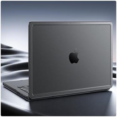 Imagem de Soonjet Capa CrackGuard para MacBook Pro de 14 polegadas M4 M3 M2 M1 Pro/Max 2025 2024-2021 [atualização anti-rachadura] [ajuste sem costura] Capa protetora rígida para laptop - cinza espacial
