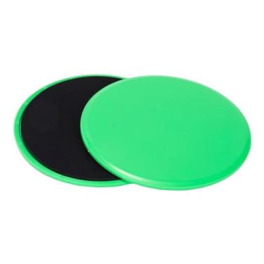 Imagem de kowaku 2x Discos Deslizantes Core Sliders Treino de Corpo Inteiro Treinamento de Força Presente de Viagem Almofadas Deslizantes de Equilíbrio para os Pés, Verde