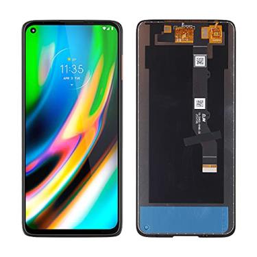 Imagem de [Novo] Tela LCD SwarKing de substituição compatível com Motorola Moto G9 Plus (preto sem moldura sensível ao toque digitalizador com ferramentas de reparo