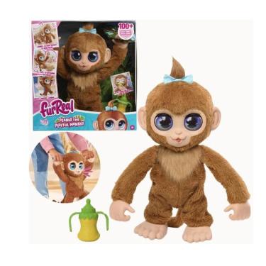 Imagem de Pelúcia Interativa Macaco Peanut 38cm Com Som - Sunny