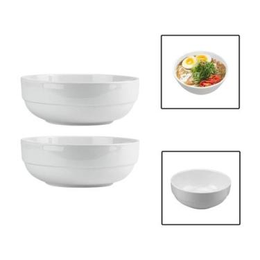 Imagem de Kit 2 Tigelas Bowl 1150Ml Melamina Cumbuca Caldo Sopa Salada - Unyhome