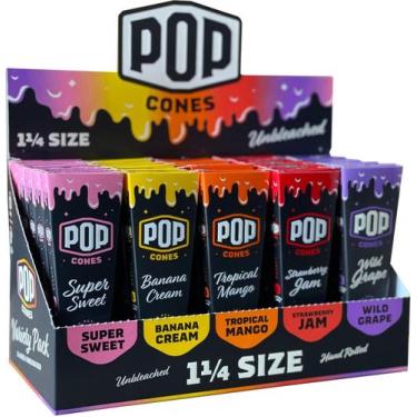 Imagem de Cones pré-enrolados Pop Cones com Flavor Burst Pop Inside 1 1/4