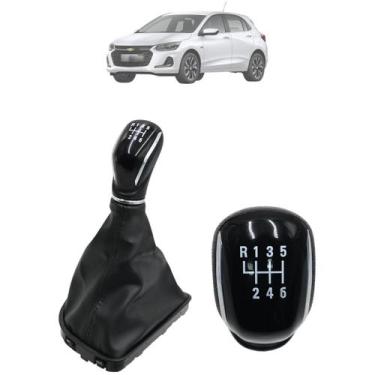 Imagem de Bola Câmbio Manopla Coifa Onix Plus Novo Onix 2020 2021 2022 2023 6M -