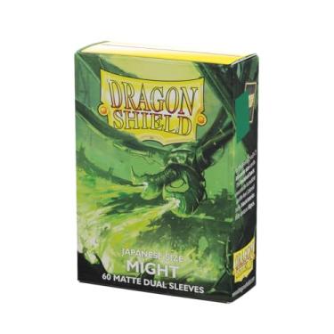 Imagem de Mangas Dragon Shield – mangas: Dragon Shield Matte Japanese Dual Might (verde) 60 CT - As capas para cartas MTG são lisas e resistentes - compatíveis com Yu-Gi-Oh!