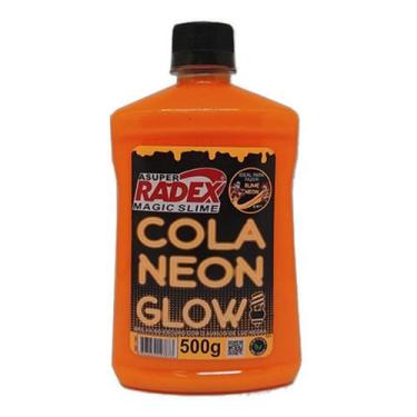 Imagem de Cola para slime cores Neon Glow Radex com 500g, brilha na luz negra, L