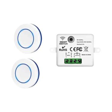 Imagem de Interruptor De Luz Com Controle Remoto Sem Fio RF433Mhz, Mini Painel D