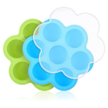 Imagem de Fanmayhe Pacote Com 2 Moldes De Silicone Para Mordidas Ovo, Fritadeira A Ar, Sous Vide, Panelas Instantâneas, Acessórios Cozinhar