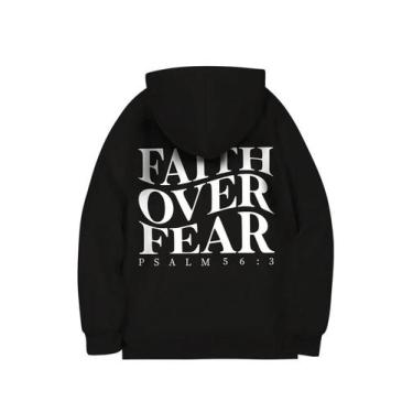 Imagem de Moletom feminino grande com capuz RoseSeek preto XS