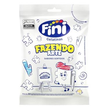 Imagem de Bala Fini Gelatina Fazendo Arte Sabores Sortidos 80g