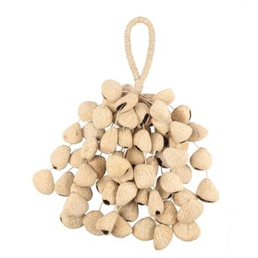 Imagem de GOGHOST Chocalho de semente de cacho natural africano presentes de percussão à mão acessórios de instrumentos musicais peruanos (Panji)