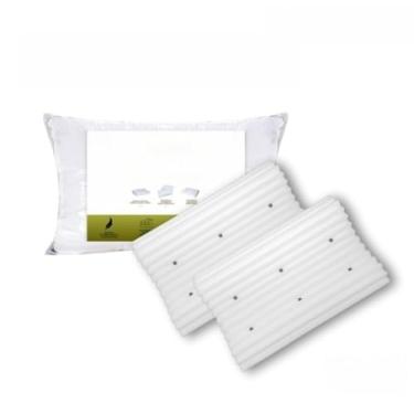 Imagem de Travesseiro Cervical, Travesseiro Cervical AnatôMico OrtopéDico, 52cm×38cm(2 TRAVESSEIROS CERVICAL)