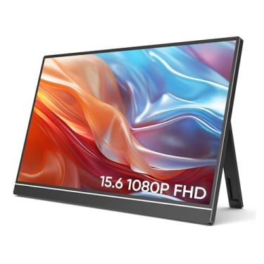 Imagem de Monitor Portátil IPS Full HD 1080P 15.6" - Tela Secundária Ultra Fina - Para Laptop, MacBook, Switch e Consoles - Conectividade USB C e HDMI - Z1