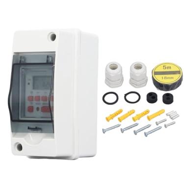 Imagem de GLOGLOW Interruptor do Timer para Luzes, Ventiladores, Motores, 18 Configurações de Timer, Tomada, Bateria, Caixa, Ampla Faixa de Temperatura de Operação de 7 Dias Programável Nan