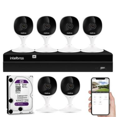 Imagem de Kit 6 Câmeras Inteligentes iMX C Wi Fi Full HD NVR 8 Canais HD 2TB Pur