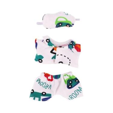 Imagem de Boneca De Pelúcia Labubu De 17cm Com Faixa De Cabelo, Suéter, Pijama E