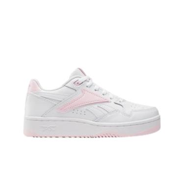 Imagem de Reebok Tênis infantil Glide feminino, Giz/cinza metálico/azul aprimorado, 20