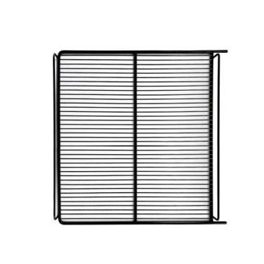 Imagem de Kit - 2 Prateleiras Preta Visa Vn50 Vb52 Vf50 + 8 Ganchos Suporte - Me