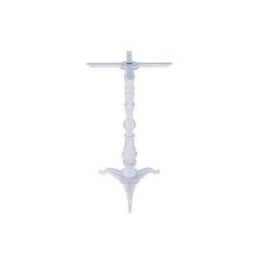 Imagem de Mesa Bistrô Alta Veroninha em Alumínio Fundido Branco 105cm - Utildeco