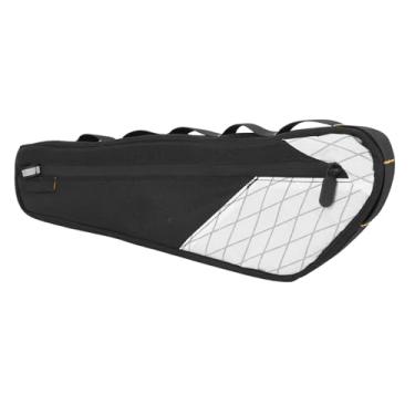 Imagem de Mingzhe Bolsa de Armazenamento de Quadros de Bicicleta Material Leve à Prova de Chuva Material Triângulo Bolsa para Chaves de Phone Chaves de Ciclismo de Viagem da Montanha da Montanha (Branco)