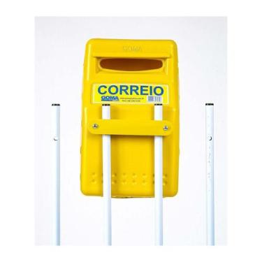 Imagem de Caixa correio grade pvc amarela - GOMA