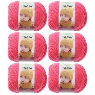 Imagem de Fio macio para bebês, 30% alpaca 70% poliéster, hipoalergênico, lavável, lavável na máquina, lã de bebê, ideal para tricô, crochê, cobertores de bebê, roupas e acessórios para recém-nascidos, 50 g por
