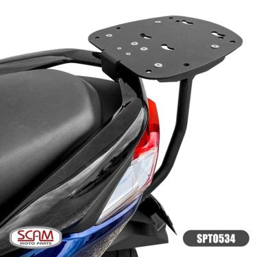 Imagem de Suporte Baú Aço Carbono NMAX 2021 em diante Moto Scam