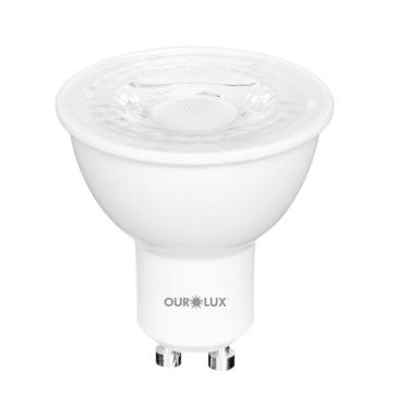 Imagem de Lâmpada Superled Mr16 Gu10 De 4 Watts E 2700k - 20077 - Ourolux Lâmpada Superled Gu10 4w Bivolts 2700k - 20077 - Ourolux