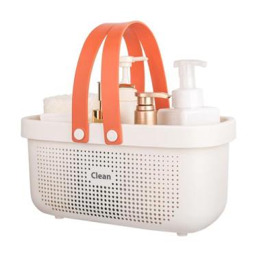Imagem de Cesta de armazenamento de plástico JiAtua Portable Shower Caddy Tote