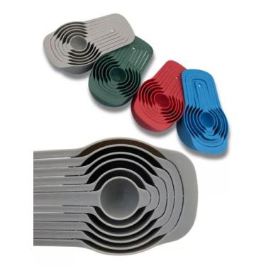 Imagem de Conjunto Colher Xicaras Medidor Kit Com 6 Peças Colheres Medidoras de 