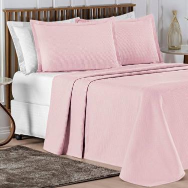 Imagem de Cama Posta King Lisboa Colcha Luxo 100% Algodão Bordado 3