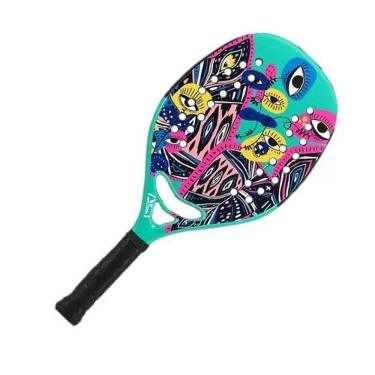 Imagem de Raquete Beach Tennis Turquoise Samsara - Kevlar 22mm