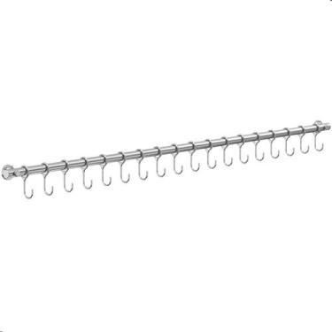 Imagem de Porta Utensílios E Talheres 100cm Com 18 Ganchos Cromado FS - Fassin S