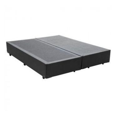 Imagem de Cama Base Box King Bipartido Sintético Preto 38x193x203 - RR COLCHOES
