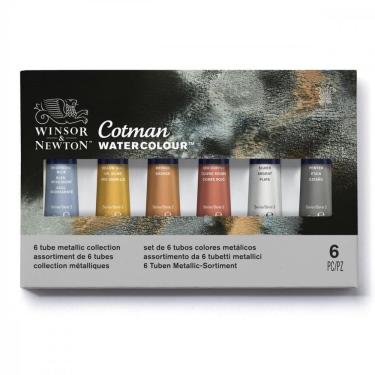 Imagem de Estojo Aquarela Winsor & Newton Cotman 06 Cores 8Ml 0390703