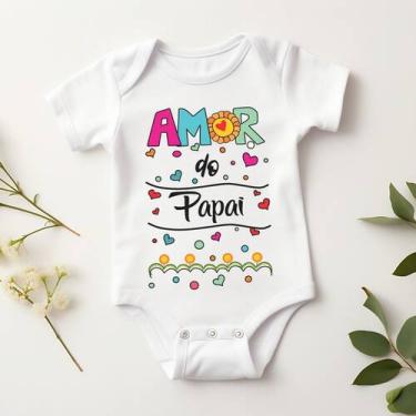 Imagem de Body Personalizado Bebê Amor do Papai - Baby da Moda