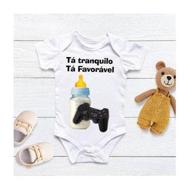 Imagem de Body Personalizado Bebê Tá Tranquilo, Tá Favorável - Baby da Moda