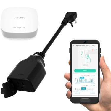 Imagem de YoLink Plugue de Energia Inteligente para Exterior, Ip65, 1800 W, Plugue Inteligente de 15 A com Monitoramento de Energia Em Tempo Real, Desligamento Automático de Segurança, Compatível com Alexa E Go