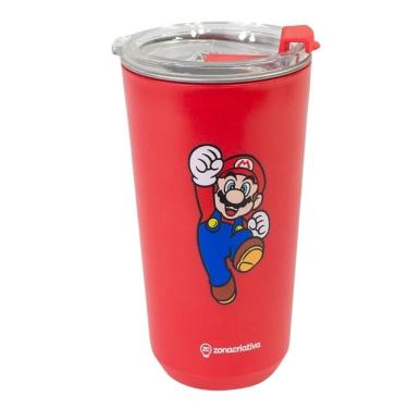 Imagem de Copo Térmico Sky Inox 500Ml Super Mario - Zona Criativa