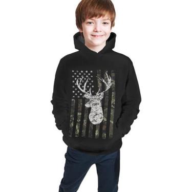 Imagem de Moletom NiuKom deer headren para meninos e meninas de 7 a 20 anos