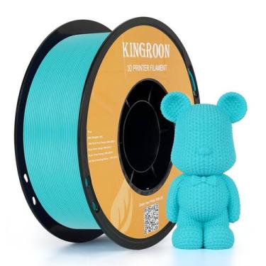 Imagem de Filamento de impressora 3D Kingroon PLA 1,75 mm ciano 1 kg