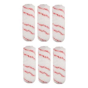 Imagem de Kit 6 Rolo Pintura Top Fibra Lã Sintética - 23cm P.a.g