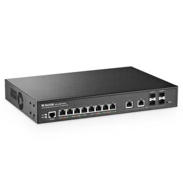 Imagem de Switch de rede MokerLink 8 portas 2,5 Gigabit PoE gerenciado