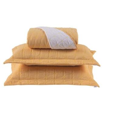 Imagem de Cobre Leito 3 Peças Casal Percal 200 Fios Cristal 100% Poliéster - Ama