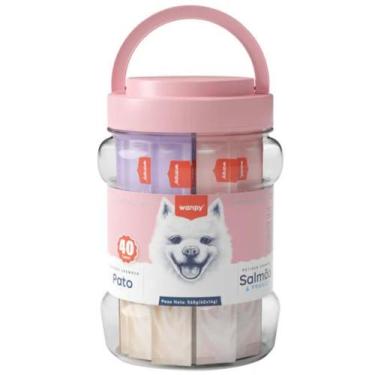 Imagem de Petisco Para Cachorro Wanpy Creamy Sortido Sabor Pato + Salmão e Frang