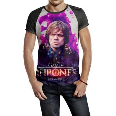 Imagem de Camiseta Raglan Masculina Game Of Thrones Tyrion Ref:157 - smoke, Pret