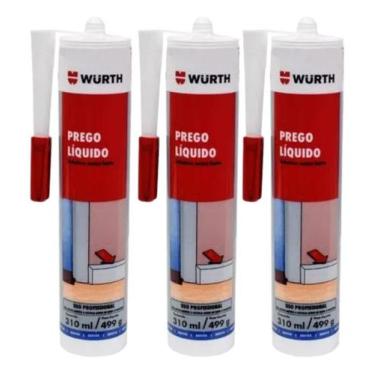 Imagem de 3 Prego Líquido Cola Madeira Plástico Vidro Granito Taco E + - NoBrand