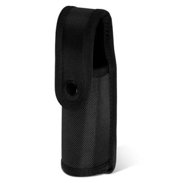 Imagem de Suporte de spray de pimenta, coldre de nylon para lanterna, bolsa de spray de pimenta com aba superior para cinto de serviço, coldre de spray de pimenta para MK3 MK4, acessórios de cinto de serviço
