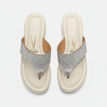 Imagem de Tamanco De Dedo Flatform Vizzano Strass Brilho  6492.331