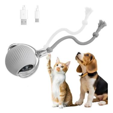 Imagem de Bola Interativa Recarregável Para Gatos E Cães Luz Led - GENERICO